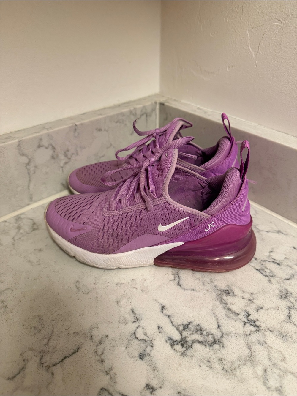 Nike Kids Purple Lace-Up Athletic Sneakers